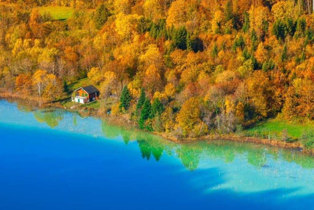 فيلا Gite Jura Mina Chalet Au Milieu De La Nature Ney المظهر الخارجي الصورة