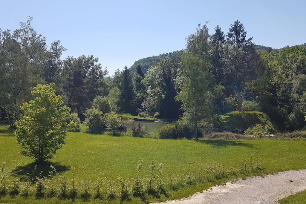 فيلا Gite Jura Mina Chalet Au Milieu De La Nature Ney المظهر الخارجي الصورة